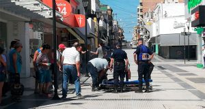 Hombre en situación de calle se descompensó en la Peatonal San Martín