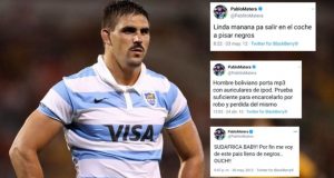 Repudiables y asquerosos tweets del capitán de Los Pumas