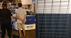 Fanático de las rejas. Llevaba una y ahora está con otra reja. ¡No podes…!!