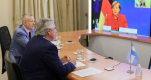 Merkel le expresó a Alberto Fernández el apoyo alemán en la negociación con el FMI y el Club de París