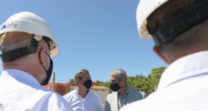 El intendente Bahl recorrió complejos habitacionales junto al Ministro nacional Jorge Ferraresi y el gobernador Bordet