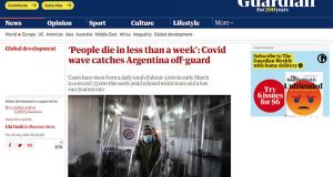 Hasta el diario mas popular de Inglaterra habla de la oposición salvaje en Argentina en medio de la pandemia