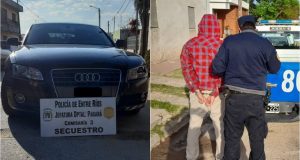 Un «loco» en un Audi, a alta velocidad,  casi mata una ciclista en Paraná esta mañana