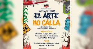Éste sábado desde las 5 de la tarde “El arte no calla”, festival para concientizar sobre el uso de los agroquímicos