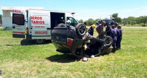 Otra vez la impericia al volante y la imprudencia, como en el 99 % de los casos, por suerte no terminó en tragedia esta mañana