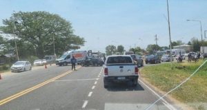 Este medio día otra vez la muerte en ruta cerca de Paraná. Son hermanos…