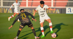 Quintana de cabeza le dió el triunfo a Patronato por 1 a 0 sobre Platense esta tarde en Paraná