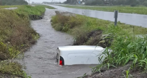 Paranaense casi muere ahogado en Ruta 18 cerca de Villaguay